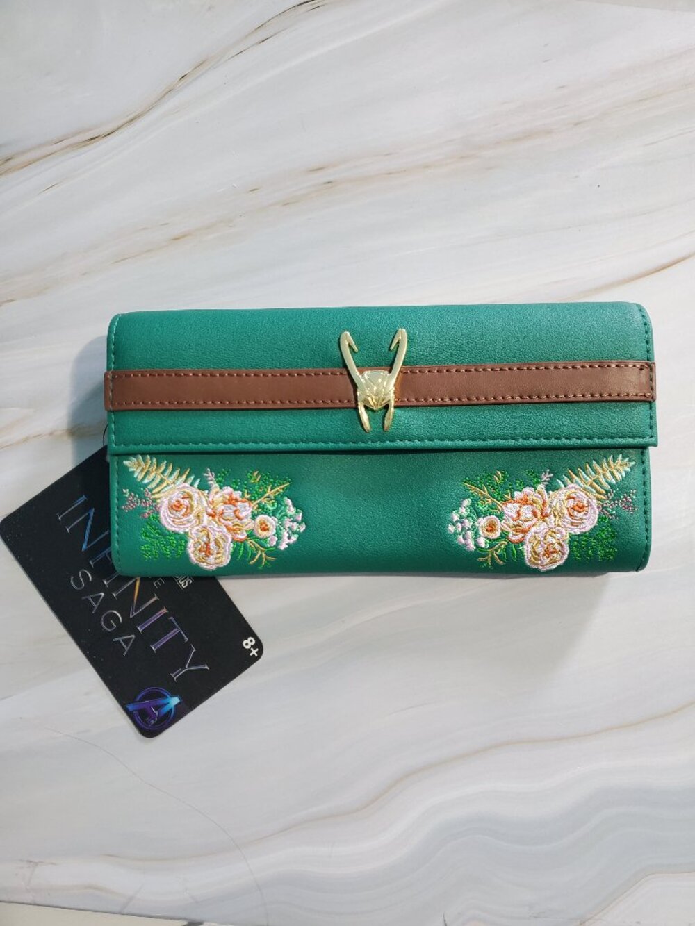 NWT Loungefly x Disney Marvel Avenger's Floral Loki Wallet